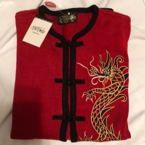 Bob Mackie cardigan style sweater.
